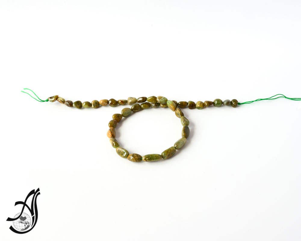 Green garnet Malian ( Tsavorite) Tumble Plain 6x8 appxUnusal & creative.