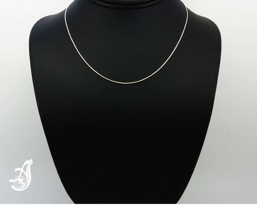 Silver Snake Chain, 925 Sterling Silver, Dainty Chain Neckalce, Chain For Pendant, Chain For Women, Gift For Men (MGR-10-16 to 24 " )