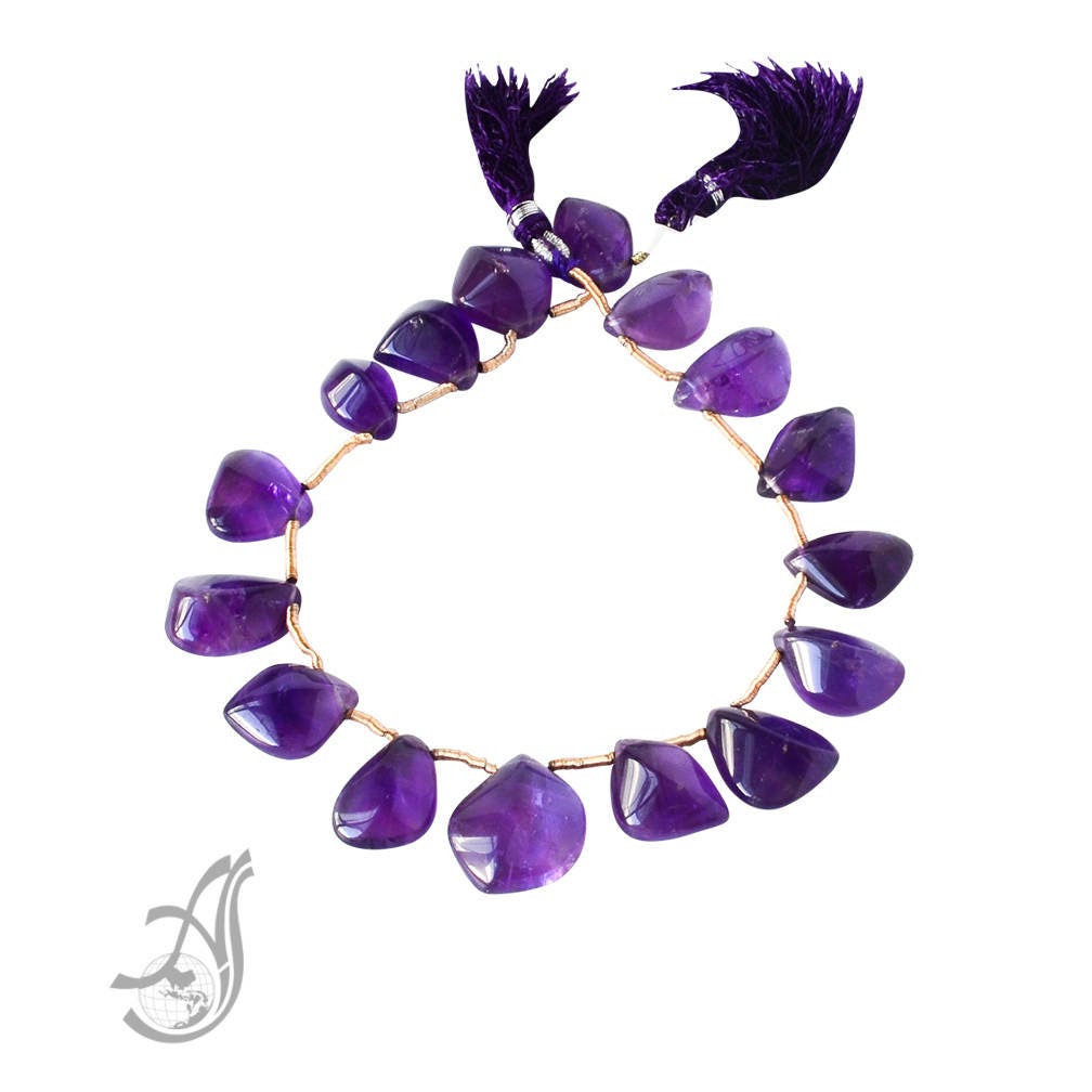 AAA Amethyst Beads, Amethyst Bead Necklace, 12x18 to 17x 21MM Tumble Amethyst, African Amethyst Bead, February Birthstone, Purple Gemstone