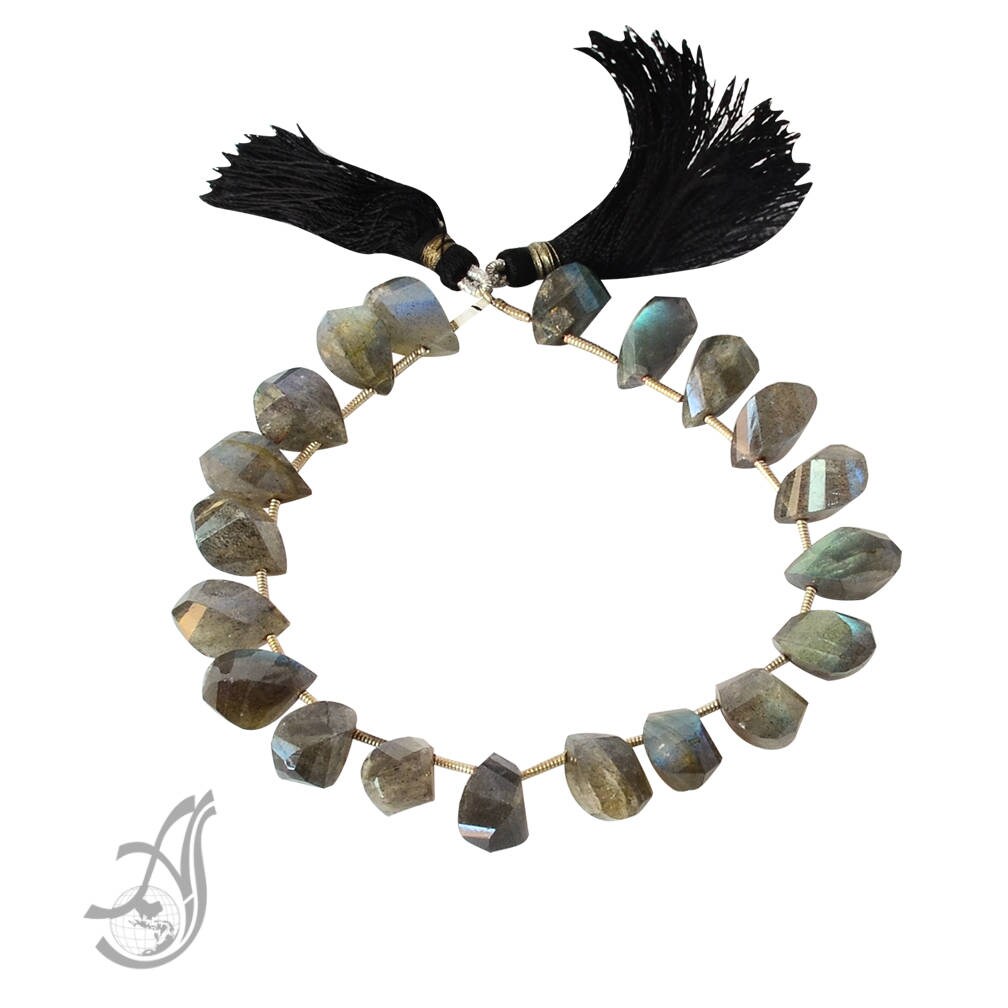 Labradorite Fancy Twist Faceted 8x13 mm Unusal Exceptional 8 inch appx. Length, side drill , One of a kind style & creative.,The best Qty.