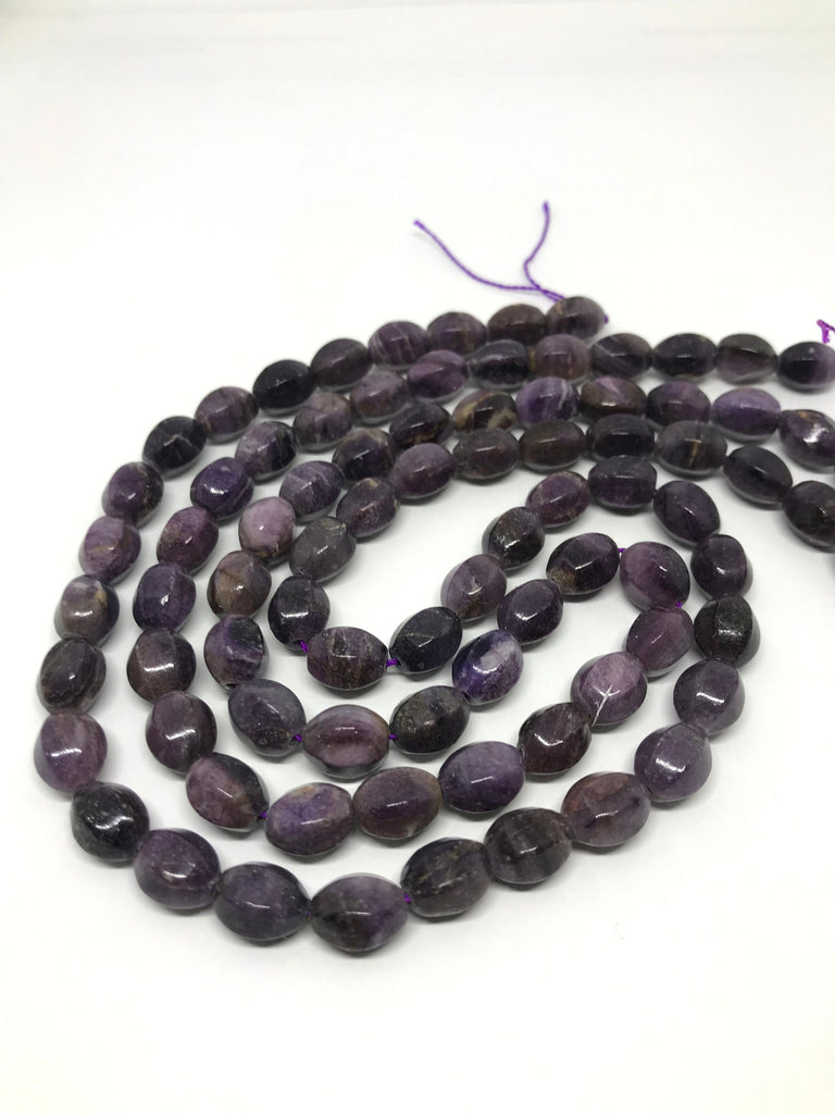 Natural Sugilite Oval/ barel Faceted 7x9 mm, with self Natural Patterns,16inch strand,Purple, best Color,Most creative,100% Natural(#959 )