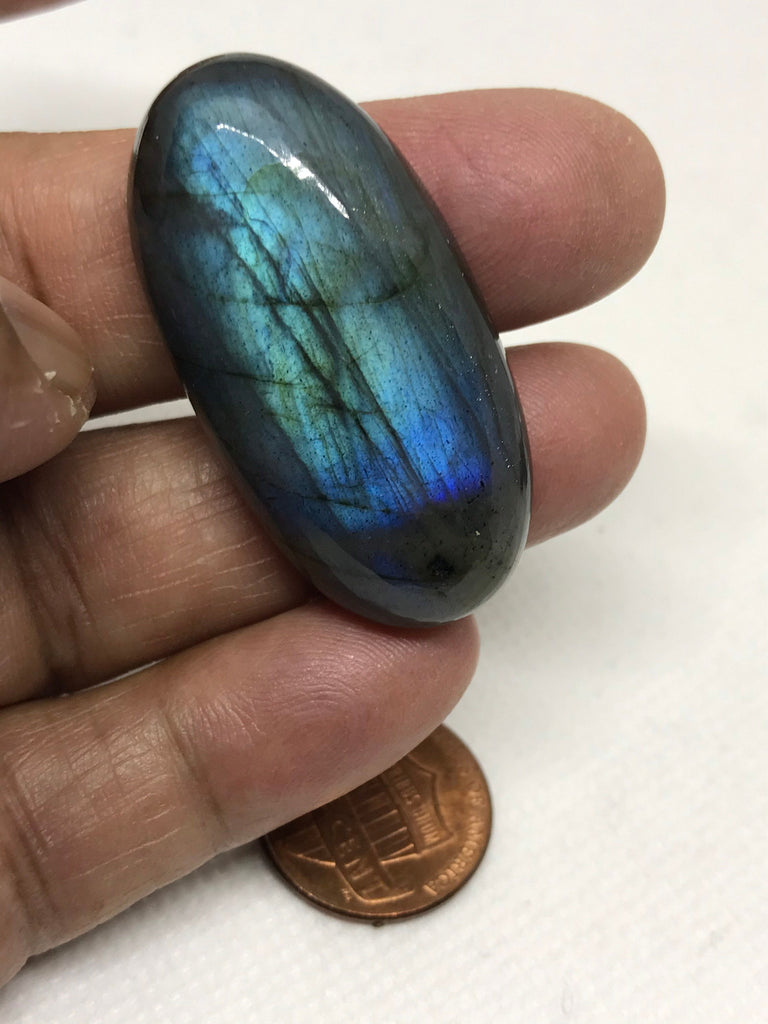 Beautiful Labrodorite OVAL Cab AAA quality ,41x20.8 H9.2 mm, 100% Natural ( CB-257)