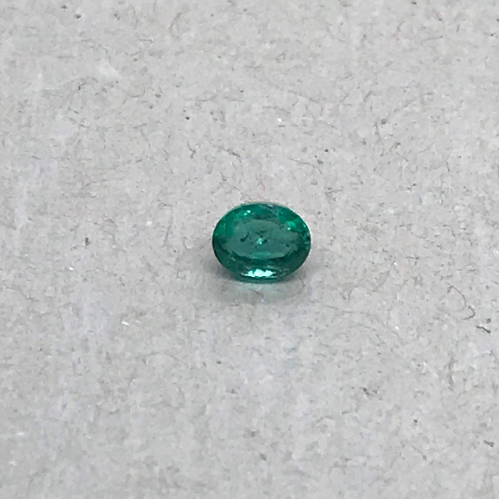 100% Natural Emerald, 5X4MM Oval Cut Emerald, May Birthstone, Green Faceted Gemstone, 1.05 Carat Emerald For Ring ( #-G-00140))