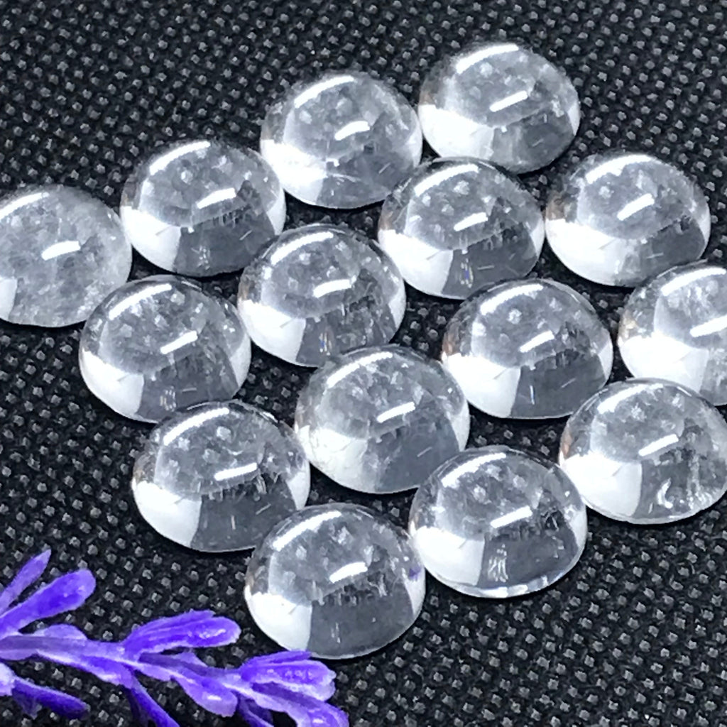 AAA Natural White Quartz, 8 & 12mm Quartz, Big Round Shape Quartz, Loop Clean Quartz, October Birthstone # CB329WhiteQTZ