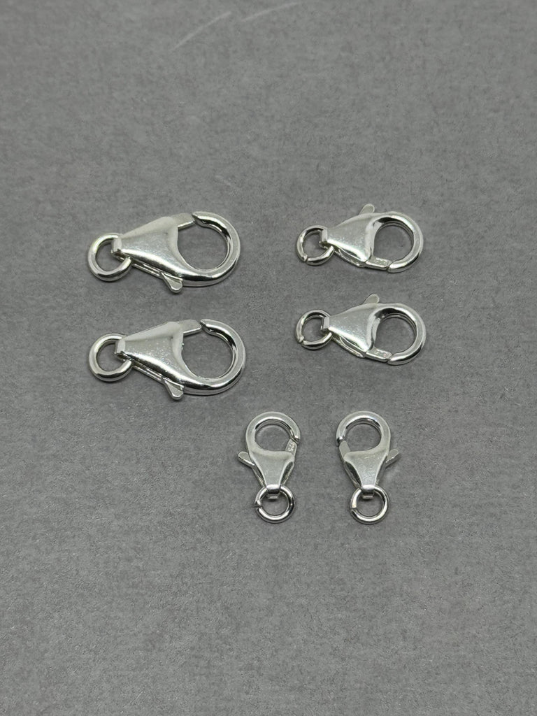 10 Piece Trigger Clasp, Silver Trigger Clasps, 925 Sterling Silver, Clasps For Keychains (AYS-PC-3)
