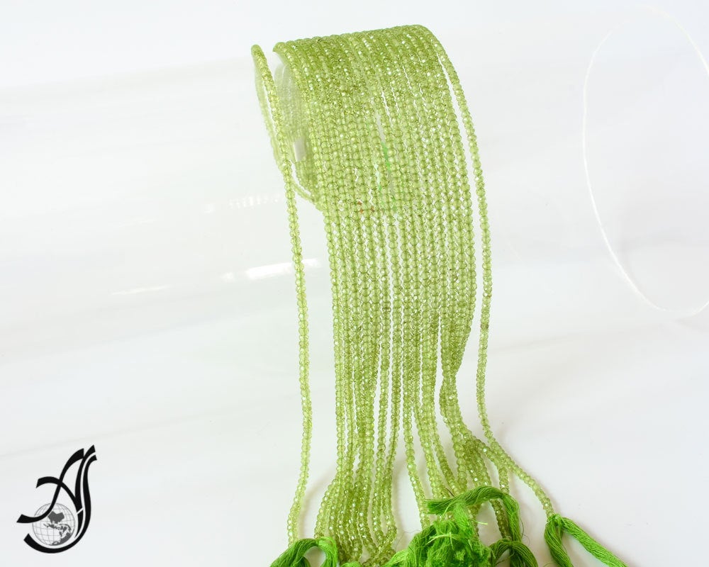 Peridot Israeli Cut 3mm Facted Roundale # 313