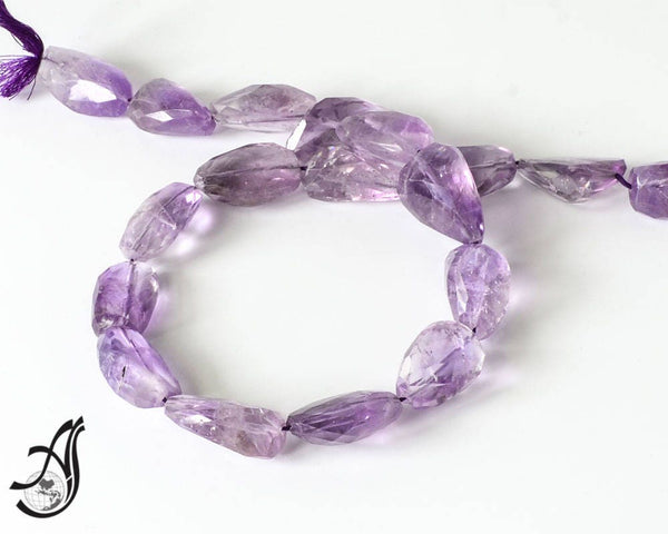Purple Amethyst Gemstone Bead For Jewelry Making, February Birthstone Bead