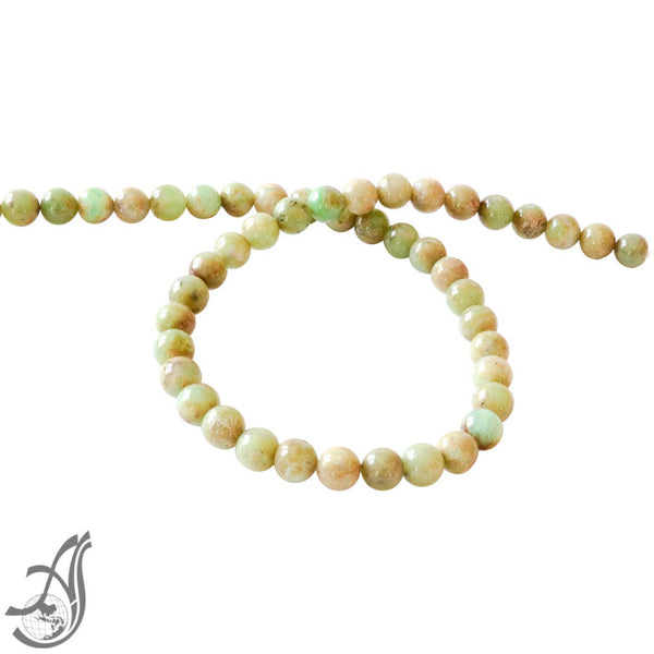 Chrysoprase Round Plain 8 mm unusal,16 strand, inch ,Beautiful , Clean,Creative of Excellent design.100% Natural ,Earth mined