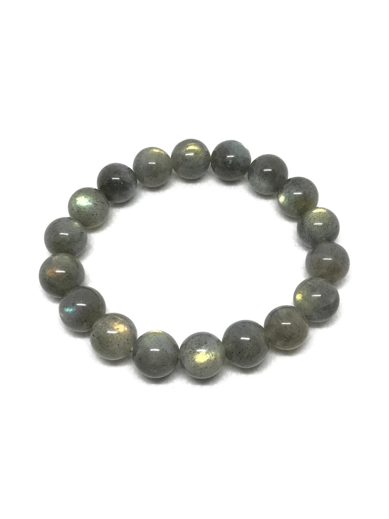 Natural Labrodorite/Spectrolite Round Bracelet Plain, 10 mm ( AYS-JB-0070-A)