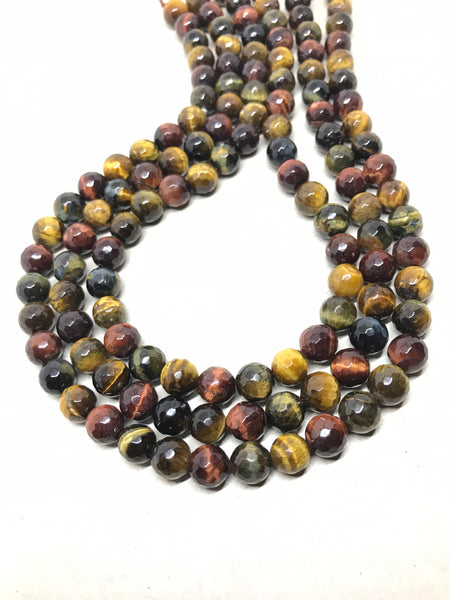 Tigers Eye Round Plain 8 mm 16inch full strand.One of a kind, very creative.Black & yellow Color