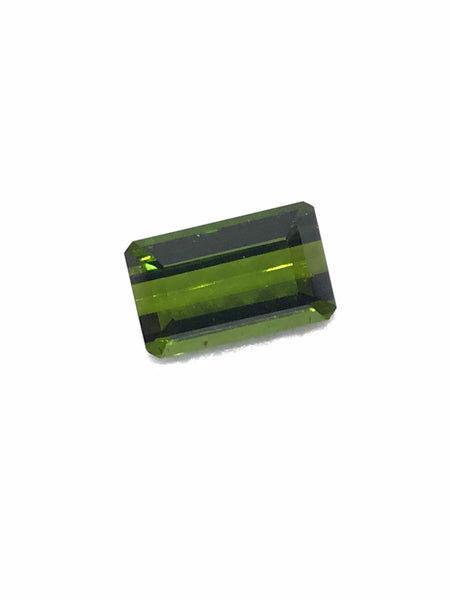Beautiful Green Tourmaline  Rectangular cut ,11x7.4 mm .Lively Good Luster & shine .One of a kind,100% natural Earth mined.(#00095)