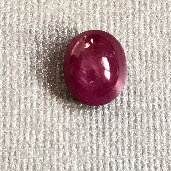 RUBY Oval Cabochon11x9.10 H6.45 mm appx. Beautiful  Red color, metaphysical Energy / wire wrap, Kenya origin (G-144 )