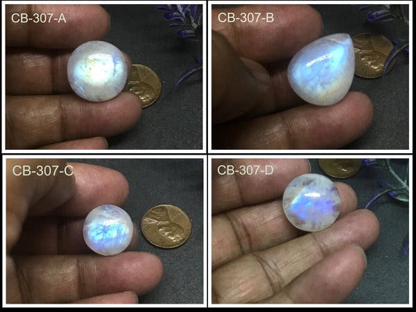 Rainbow moonstone Marquise Cabochon, Extra ordinary quality, best Sheen or Rainbow, Wire wrap or Jewelry design (# CB-00307)