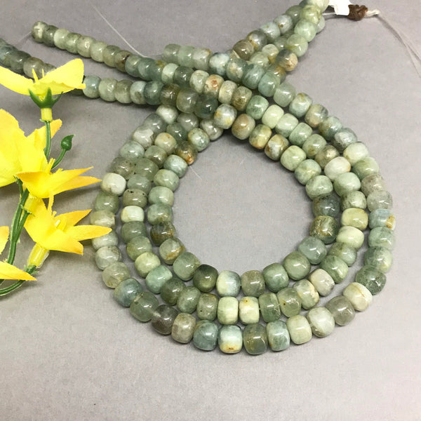 Natural Aquamarine Beads, 16 Inch Strand Beads, Aquamarine Rondelle Beads, Gift For Women, 9x8mm Aquamarine For Jewelry Making #241