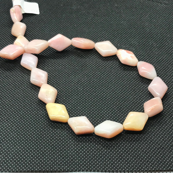 Pink Peruvian Opal Bead,12x7mm Kite Shape Opal Bead For Jewelry making,16 Inch Strand Bead,Opal Bead Necklace For Women,Gift For Her