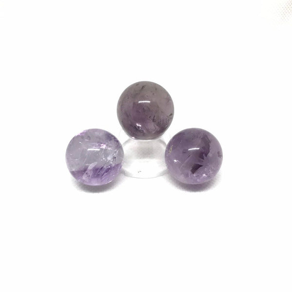 23mm Large Amethyst Sphere, Purple Amethyst Round Gemstone For Pendant,Loose Amethyst Stone For Jewelry Making, February Birthstone Bead