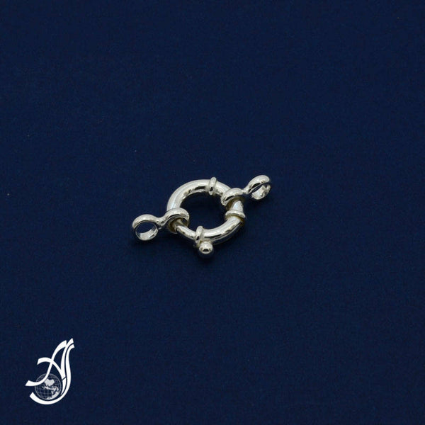 Sterling Silver 14mm Hollow RING Clasp (Package of 1 pc ) AYS-HSR-14