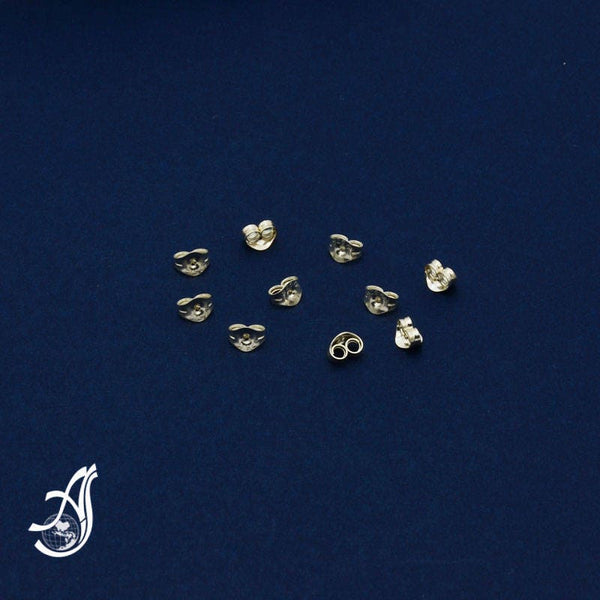 925 Sterling Silver Nut or Push Back Ear Nut (Package of 10 pcs ) AYS-CL-M