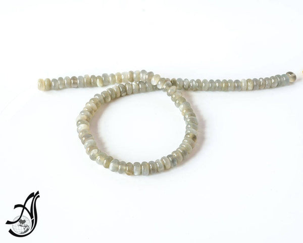 Moonstone Roundale Grayish 8-8.5 mm,100% natural, Grayish white color, AAAFine quality, Creative