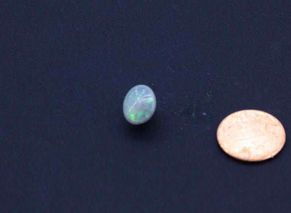 Natural Australian Green Opal, 9x12 MM appx. Bautiful Fire, AAA quality, One Piece. Perfectly cut, Less weight Good spread