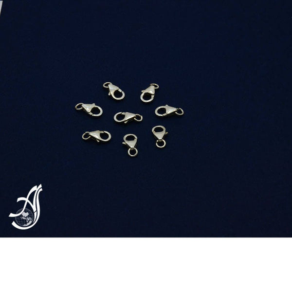 Sterling Silver 10 mm Pear Shape Lobster Clasp (Package of 10 pcs ) AYS-PC-2