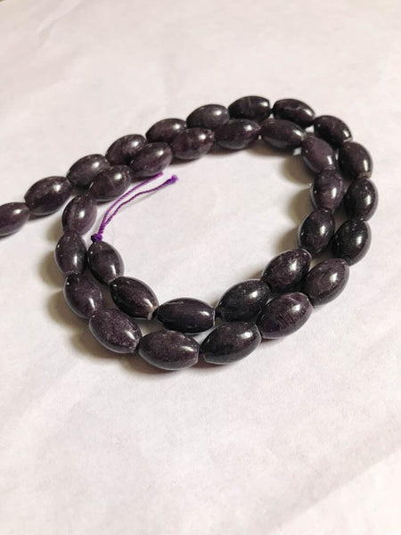 Sugilite Round Plain8x12 mm High quality,16 inch strand,Purple ,100% Natural , best Color,Most creative,(#957)