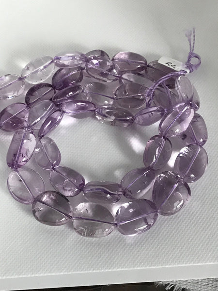 AAA Finest Amethyst Plain Oval 12x20 to 17x21 mm Fine Qty ., Purple,full strand 16 inch,perfect cut, full transparency, (# 1034 )