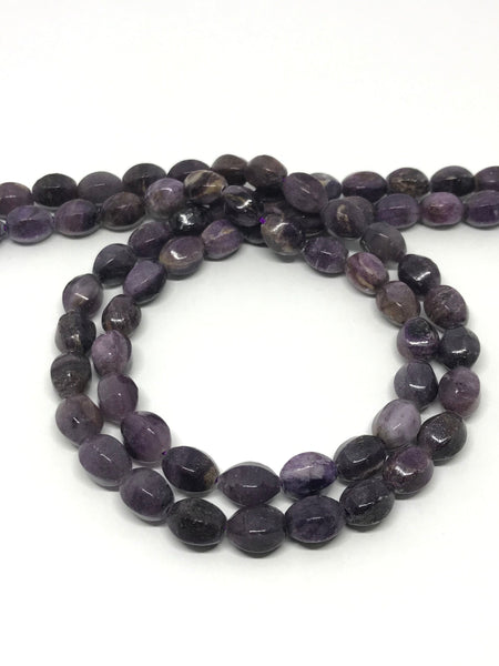 Natural Sugilite Oval/ barel Faceted 7x9 mm, with self Natural Patterns,16inch strand,Purple, best Color,Most creative,100% Natural(#959 )