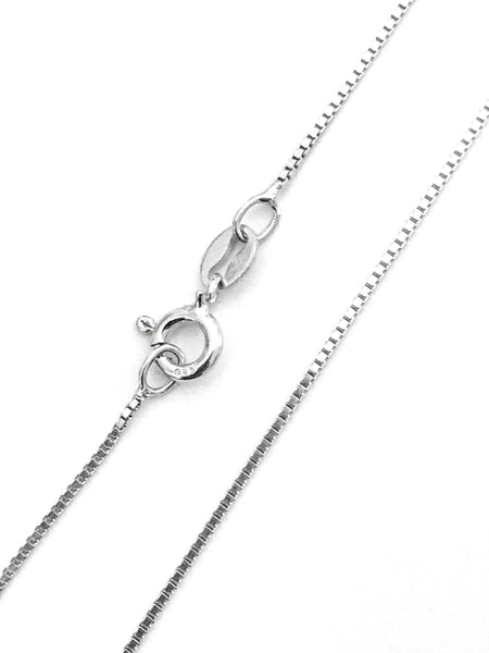 Italian 925 Sterling Silver Box Chain, 0.7 and 1 mm, 16''-24" Various lengths ,Nickle free ,Non tarnishing , Fine Craftman (BOX-12 & BOX15 )