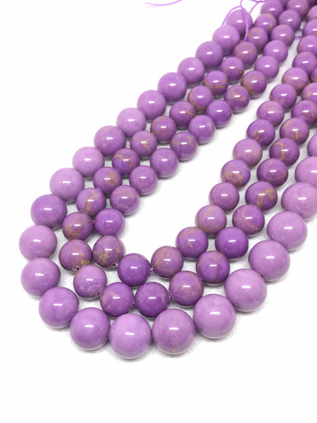 100% Natural Phosphosiderite Bead, 10 & 12mm Plain Round Phosphosiderite Bead Necklace, 16 Inch Strand Bead For Jewelry making (# 1120)