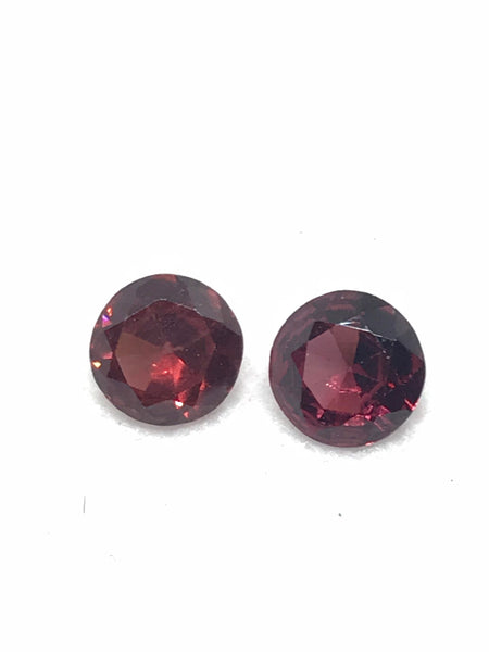 Rhodolite Garnet ROUND Faceted 5 to 9 mm, Red color 100% Natural, creative ( G-00103)