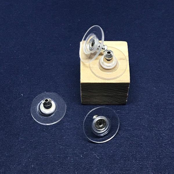 925 Sterling Silver ,Bullet Clutch ,Earing Push in,For earing , package of 4 pcs.( AYS-BCL-2)