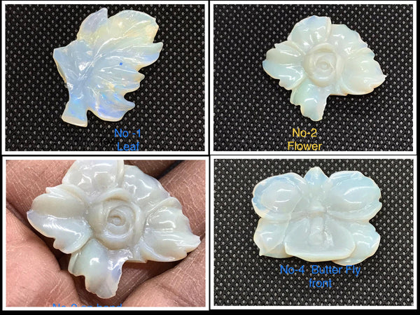 Natural Australian Carved Opal Gemstone For Pendant