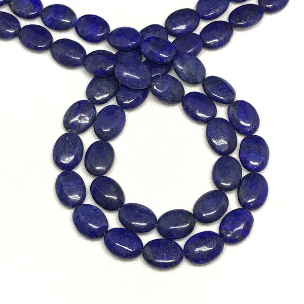 Lapis Oval 15x11 & 8x10 mm ,16 inch, blue , 100% Natural , best Color,Most creative, #1339