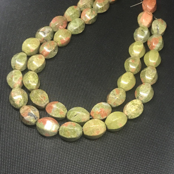 Unakite Barrel shape 20x16 mm appx.AAA quality .One of a kind,100% natural Earth mined.#1351