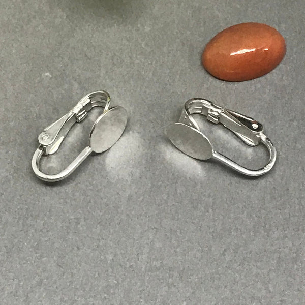 Stick on Earing ,925 Sterling Silver ,Just Glue the Gem piece,Earing is Ready (Package of 2 pcs ) ,for beautiful one of a kind (LB7)