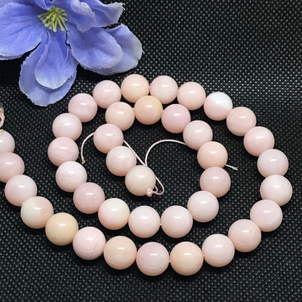 10mm Peruvian Opal Beads, Very Rare Pink Opal Gemstone Bead For Jewelry Making, 16 Inch Strand Opal Bead Strand Necklace For woman (#10030 )