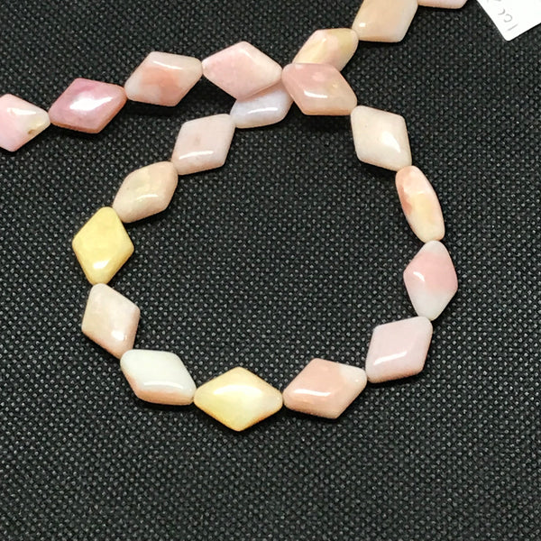 Pink Peruvian Opal Bead,12x7mm Kite Shape Opal Bead For Jewelry making,16 Inch Strand Bead,Opal Bead Necklace For Women,Gift For Her