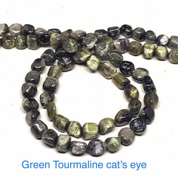 Nuggets Tourmaline Bead, Green Tourmaline Bead Necklace, Gift For Women, 8mm Tourmaline For Jewelry making, #139