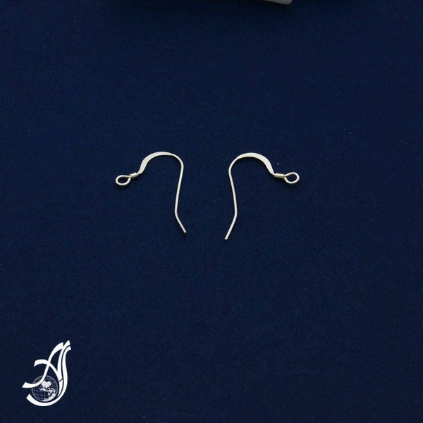 Ear Wire With Coil, 925 Sterling Silver Ear Wire, Fish Hook Earring, Earring Connector, 10 Piece In Package, DIY Jewelry Making (AYS-EW1)