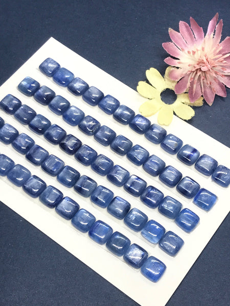 AAA 100% Natural Kyanite, , 4/6/8MM Loose Kyanite Gemstone, cabochon, Blue Color Gemstone (CB-00321)
