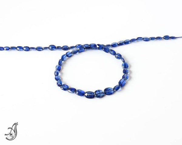 Kyanite Oval Faceted 4x6 to 8 x 10 mm, 15 inch Gem Quality mm AAA Top Gem quality Like Sapphire