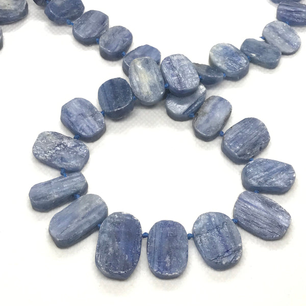 AAA Blue Kyanite Bead, 23x14 to11x10 mm oval Cut Kyanite Bead Necklace, Loose Kyanite For Jewelry, Best Quality Gemstone Bead necklace #1390