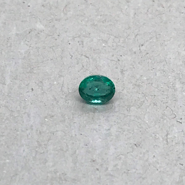 100% Natural Emerald, 5X4MM Oval Cut Emerald, May Birthstone, Green Faceted Gemstone, 1.05 Carat Emerald For Ring ( #-G-00140))