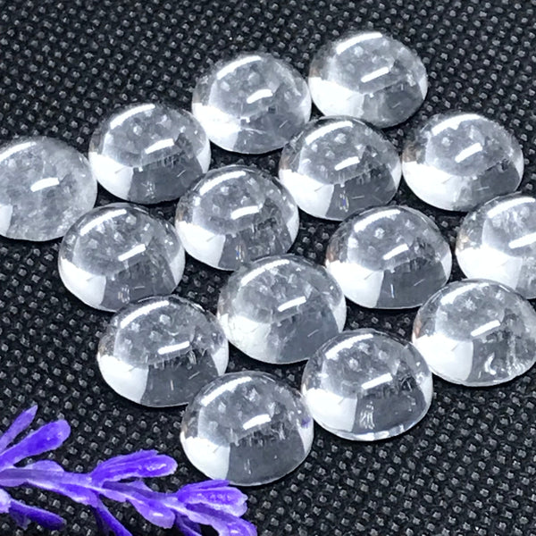 AAA Natural White Quartz, 8 & 12mm Quartz, Big Round Shape Quartz, Loop Clean Quartz, October Birthstone # CB329WhiteQTZ
