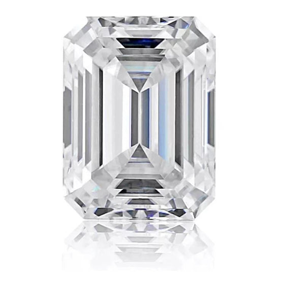 D Color VVS Moissanite, 6X8MM Certified Moissanite