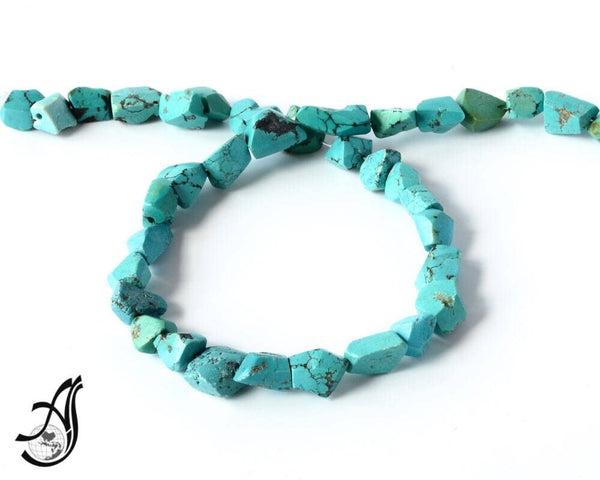 10x11mm Turquoise Tumble Bead,Sleeping Beauty Turquoise Bead Necklace,Natural AAA Turquoise Gemstone For Jewelry Making,December Birthstone