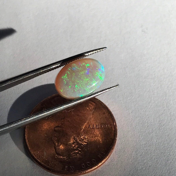 Natural Australian Opal Cabochons, 8.3x12.3mm oval Shape Solid Opal For Pendant, AAA Best Quality Opal Gemstone,October Birthstone For Ring