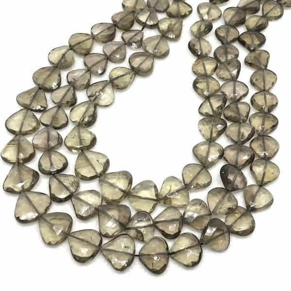 Natural Smokey QUartz Beads, Fatty Pear Brown Quartz Bead Smokey Quartz 9x8 to 10x11mm, 15 Inch Strand Bead Necklace For Woman ( #1252 )