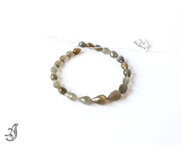 AAA Natural Moonstone Beads, 6x9 to 9x14mm Briolette Faceted Moonstone Beads,100% Genuine Multi Color Moonstone Gemstone For Pendant/Jewelry
